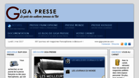 What Giga-presse.com website looked like in 2017 (6 years ago)