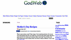 What Godweb.org website looked like in 2017 (7 years ago)