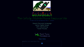 What Geckobeach.com website looked like in 2017 (7 years ago)