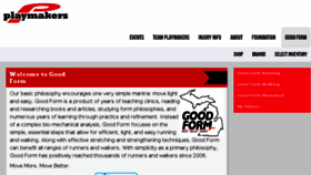 What Goodformrunning.com website looked like in 2017 (7 years ago)