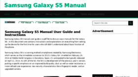 What Galaxys5manuals.com website looked like in 2017 (6 years ago)