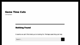 What Gametimecuts.com website looked like in 2017 (6 years ago)