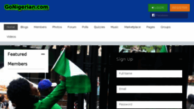 What Gonigerian.com website looked like in 2017 (6 years ago)