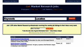 What Getmarketresearchjobs.com website looked like in 2017 (7 years ago)