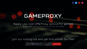 What Gameproxy.ru website looked like in 2017 (7 years ago)