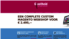 What Grootheid.nl website looked like in 2017 (6 years ago)