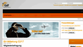 What Gdf.de website looked like in 2017 (7 years ago)