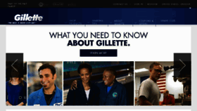What Gillette-preshave.com website looked like in 2017 (7 years ago)