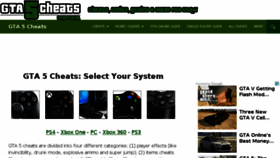 What Gta5cheats.com website looked like in 2017 (7 years ago)