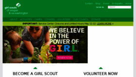 What Girlscoutsosw.org website looked like in 2017 (6 years ago)