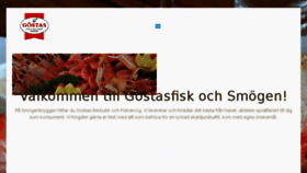 What Gostasfisk.se website looked like in 2017 (6 years ago)