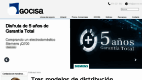 What Gocisa.es website looked like in 2017 (6 years ago)