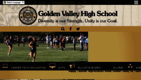 What Goldenvalleyhs.org website looked like in 2017 (6 years ago)