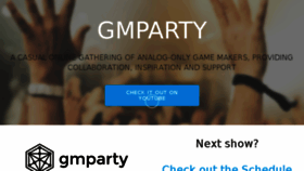 What Gmparty.com website looked like in 2017 (6 years ago)
