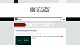 What Gfxday.com website looked like in 2017 (6 years ago)