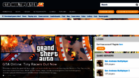 What Gta-multiplayer.cz website looked like in 2017 (6 years ago)