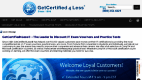 What Getcertified4less.com website looked like in 2017 (6 years ago)
