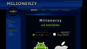 What Gra-milionerzy.pl website looked like in 2017 (6 years ago)