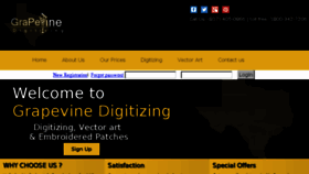 What Grapevinedigitizing.com website looked like in 2017 (6 years ago)