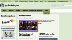 What Geoforskning.no website looked like in 2017 (7 years ago)