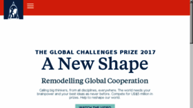 What Globalchallenges.org website looked like in 2017 (6 years ago)