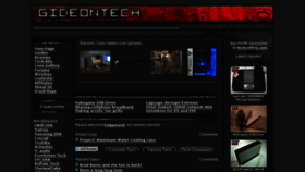 What Gideontech.com website looked like in 2017 (6 years ago)