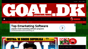 What Goal.dk website looked like in 2017 (6 years ago)
