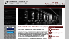 What Goodmanlawatl.com website looked like in 2017 (6 years ago)