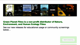 What Greenplanetfilms.org website looked like in 2017 (6 years ago)