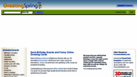 What Greetingspring.com website looked like in 2017 (6 years ago)