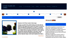 What Gihantourssrilanka.com website looked like in 2017 (6 years ago)