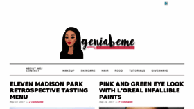 What Geniabeme.com website looked like in 2017 (7 years ago)