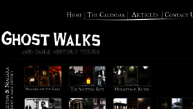 What Ghostwalks.com website looked like in 2017 (6 years ago)
