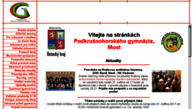 What Gymmost.cz website looked like in 2017 (6 years ago)