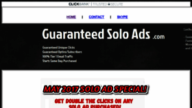 What Guaranteedsoloads.com website looked like in 2017 (7 years ago)