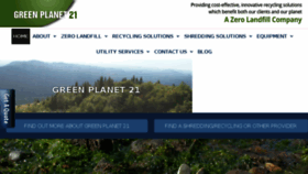 What Greenplanet21.com website looked like in 2017 (7 years ago)