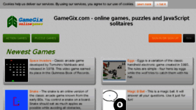 What Gamegix.com website looked like in 2017 (7 years ago)