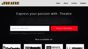 What Go.theatre website looked like in 2017 (6 years ago)