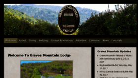 What Gravesmountain.com website looked like in 2017 (7 years ago)