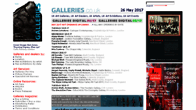 What Galleries.co.uk website looked like in 2017 (6 years ago)
