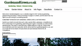 What Gardenandgreen.co.uk website looked like in 2017 (6 years ago)