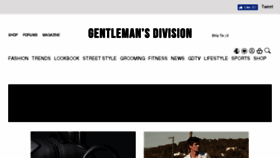 What Gentlemansdivision.com website looked like in 2017 (6 years ago)