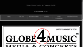 What Globe4music.com website looked like in 2017 (6 years ago)