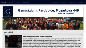 What Gymozart.cz website looked like in 2017 (6 years ago)
