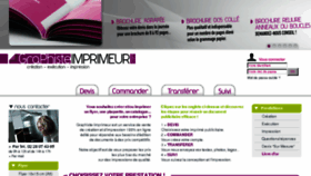 What Graphiste-imprimeur.com website looked like in 2017 (6 years ago)