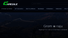 What Gamedile.pl website looked like in 2017 (6 years ago)