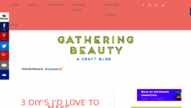 What Gatheringbeauty.com website looked like in 2017 (6 years ago)
