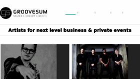 What Groovesum.com website looked like in 2017 (7 years ago)
