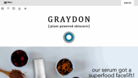 What Graydonskincare.com website looked like in 2017 (7 years ago)