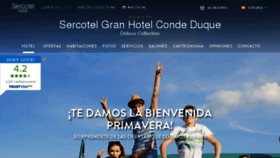 What Granhotelcondeduque.com website looked like in 2017 (6 years ago)